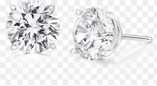 0 ctw, 14k stud earrings - diamond