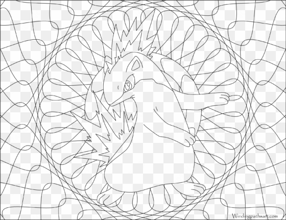 #156 quilava pokemon coloring page - pokémon