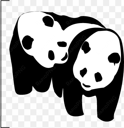 2 pandas cuddling - giant panda