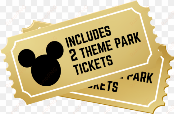 2 theme park tickets included - orlando