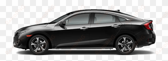 2017 honda civic touring black exterior model side - ford focus titanium sedan 2018
