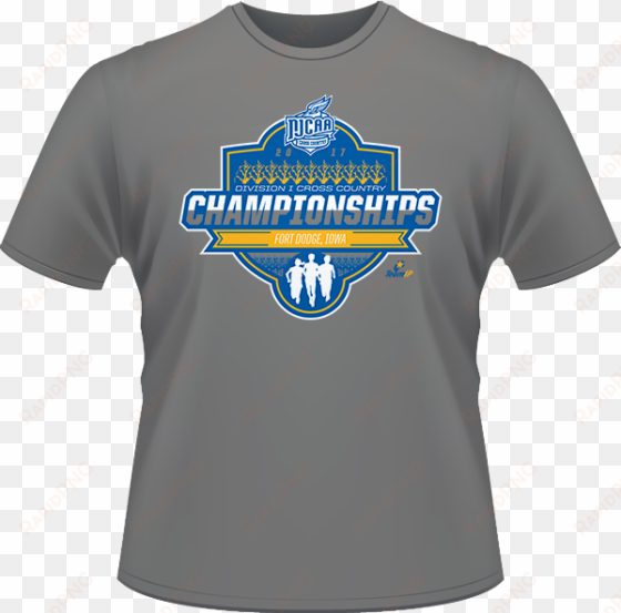2017 njcaa cross country di national championship gray - yellow t shirt png