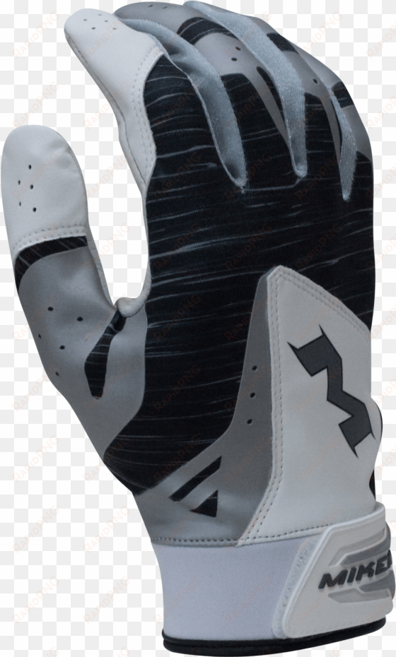 2018 miken pro black batting gloves - baseball & softball batting gloves