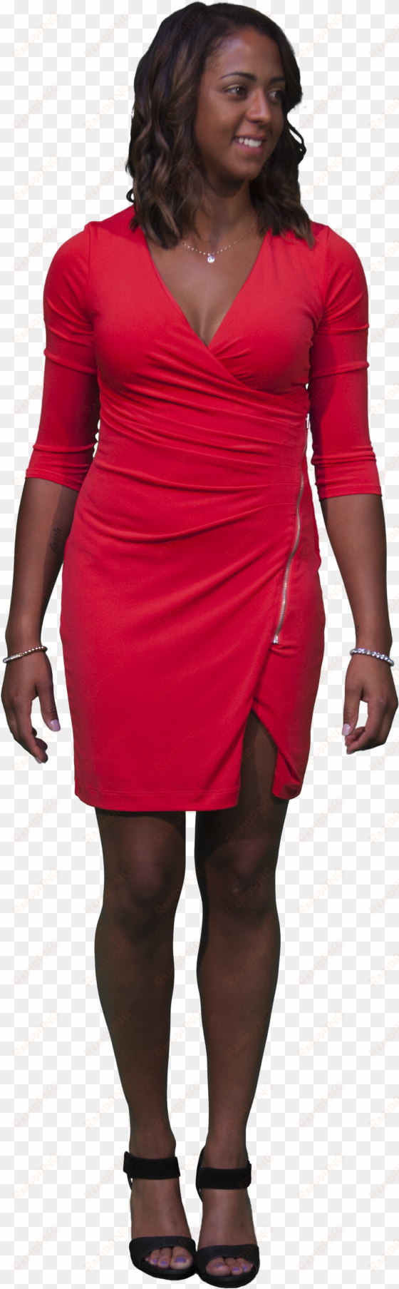 2d cut out people night life v - dress