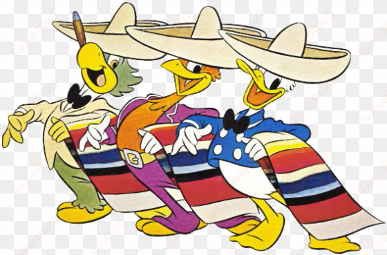 3 amigos clipart - poster: the three caballeros, 40x27in.