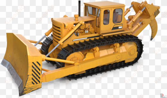 3 bulldozer rigged royalty-free 3d model - bulldozer 3d png