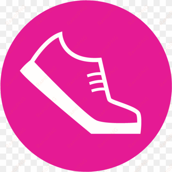 30 miles - pink walk icon
