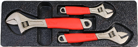 3pc adjustable wrench - adjustable spanner
