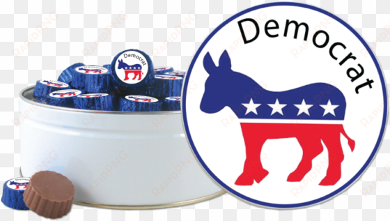 40 individually blue foiled wrapped democratic two-bite - get out and vote 2016
