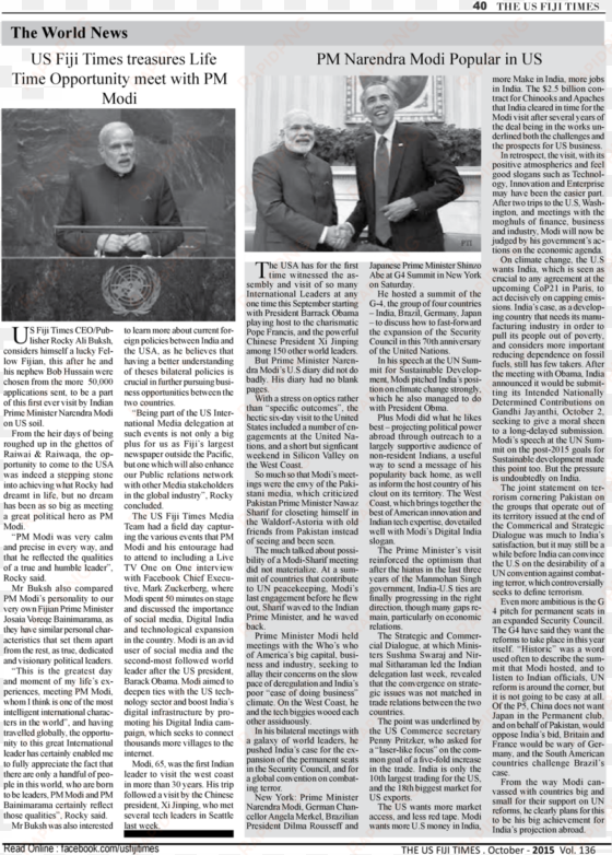 40 the us fiji times the world news pm narendra modi - folio nine from burchard of sion's de locis ac mirabilibus