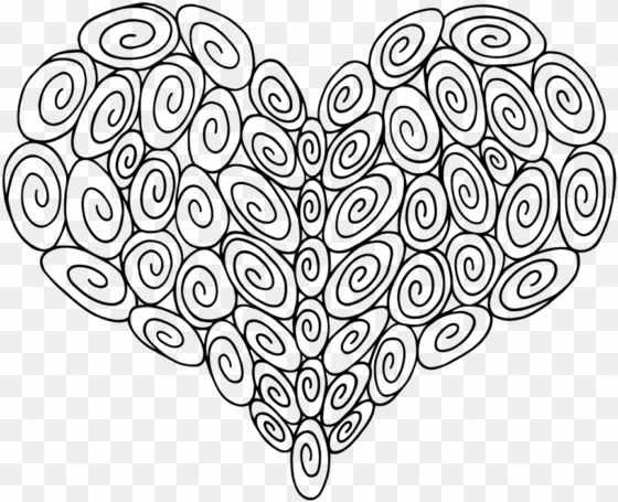 52 swirls in this heart perfect for those weekly goals - illustration
