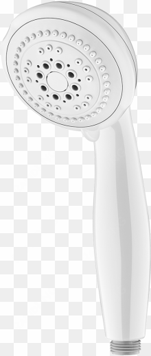 6-setting handheld showerhead - handheld shower head white