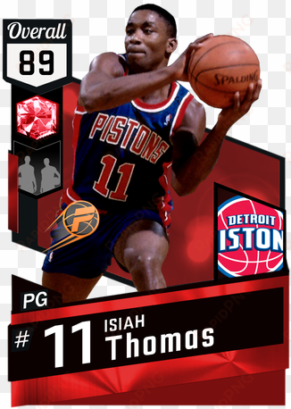 '89 isiah thomas ruby card - jeremy lin 2k18 rating