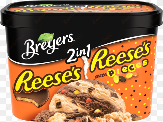 a 48 ounce tub of breyers reese's & reese's pieces - breyers reese's pieces ice cream