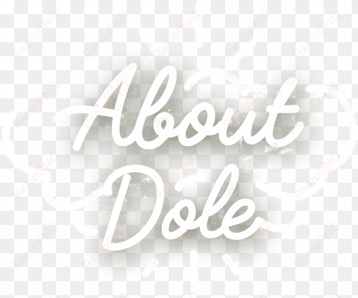 about dole - calligraphy