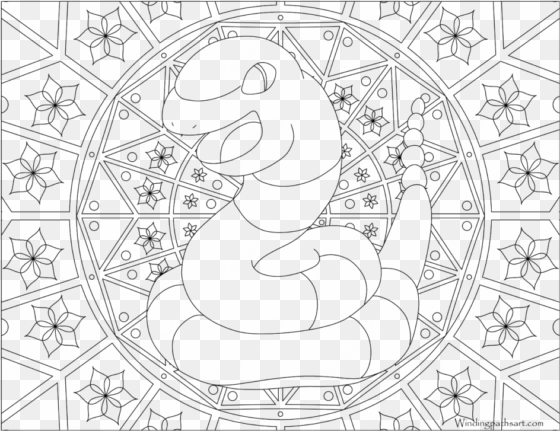 adult pokemon coloring page ekans - pokemon adult coloring pages