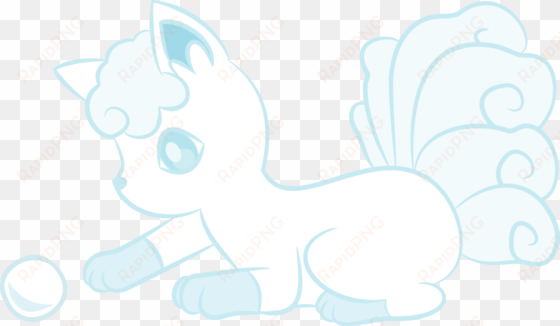 alolan vulpix doodle - art