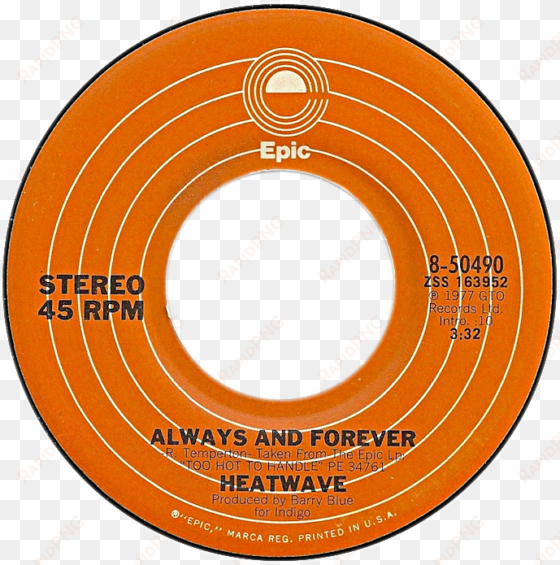 always and forever by heatwave us vinyl single - heatwave always and forever