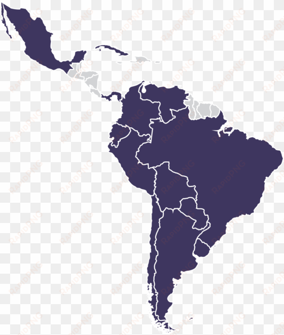 america latina mapa png - latin american integration association