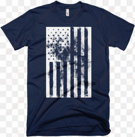 american flag distressed t-shirt - just hold my hod