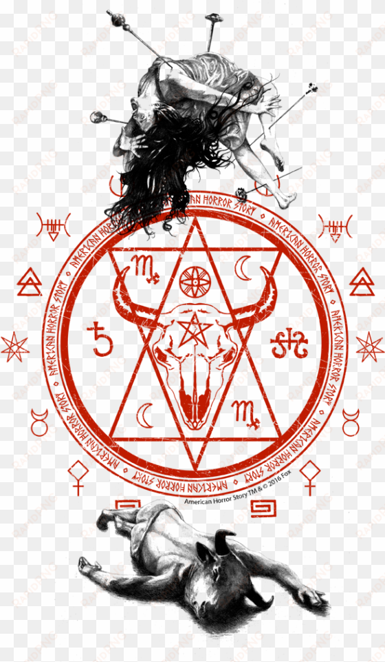 american horror story as above so below men's v neck - american horror story as above so below mens tri-blend
