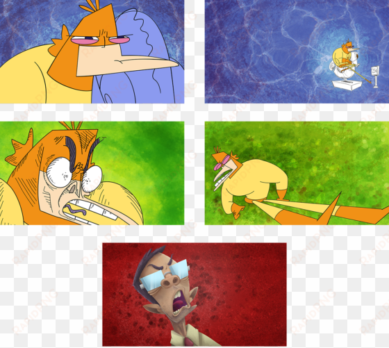 and here are all the color cards i made, created entirely - ren and stimpy background art