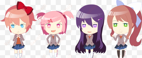 and here's the whole club with a new pose for yuri - portrait