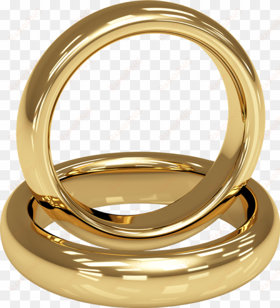 anillos de boda - aros de matrimonio de oro png