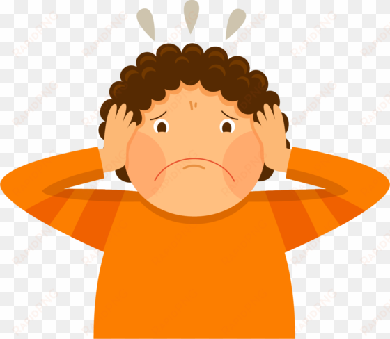 anxious child - parents fighting clipart