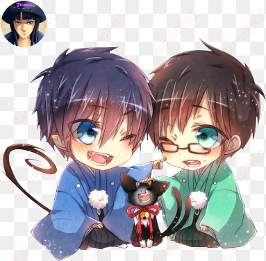 ao no exorcist, blue exorcist, and render manga image - blue exorcist chibi