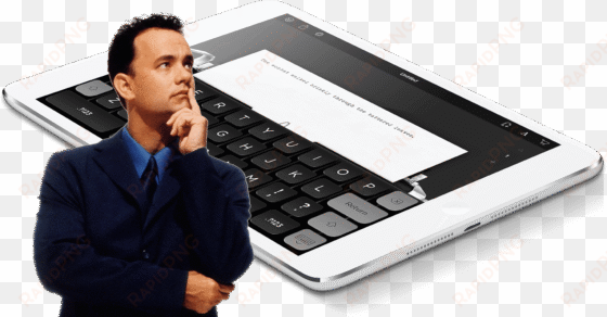 apple interviews tom hanks via twitter about his new - businessperson