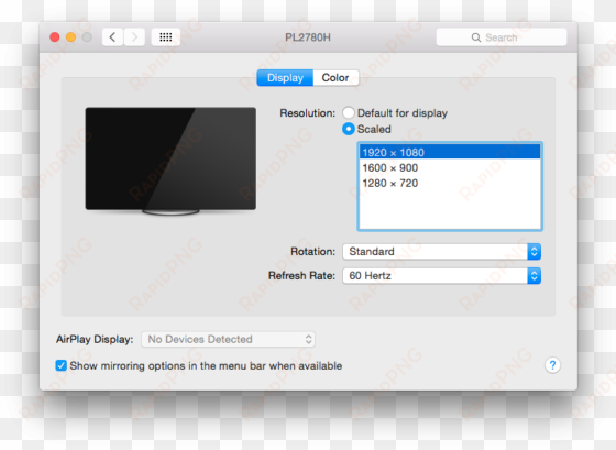 apple os x - vmware change resolution screen