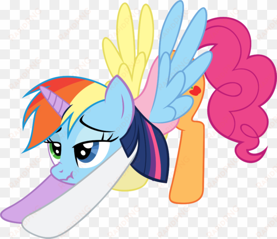 appleflaritwidashpie, applejack, artist needed, chimera, - want to cum inside rainbow dash