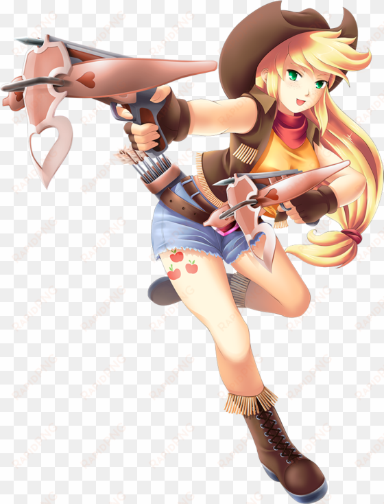applejack, archer, artist - applejack human warrior
