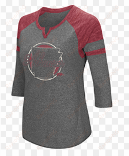 arkansas razorback 3/4 sleeve tee - long-sleeved t-shirt