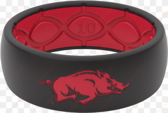 arkansas razorbacks collegiate silicone rings - arkansas silicone ring