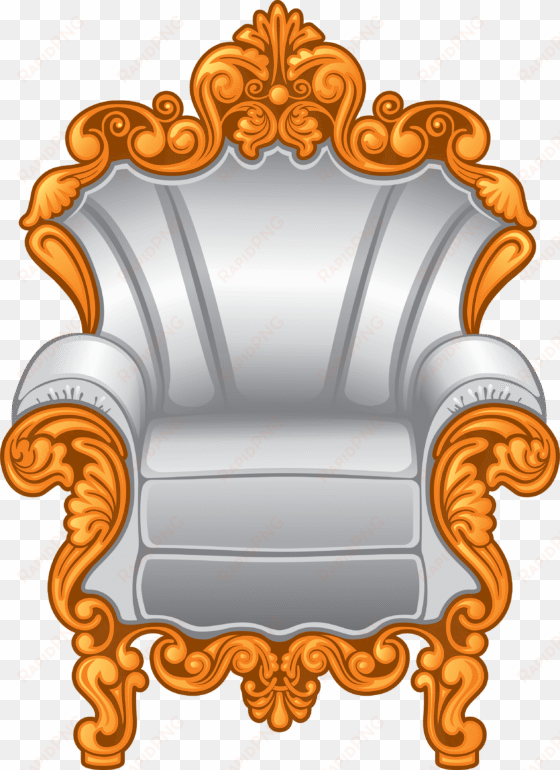 armchair png image png image - chair throne clipart png