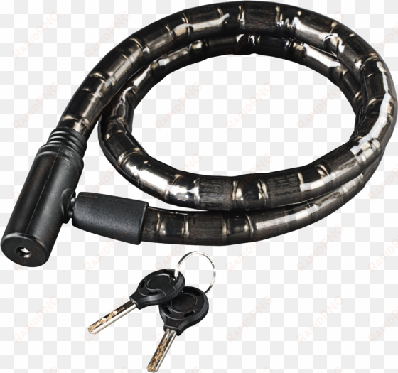 armoured cable bike lock, 100 cm, black - hama 00178123 (schwarz)