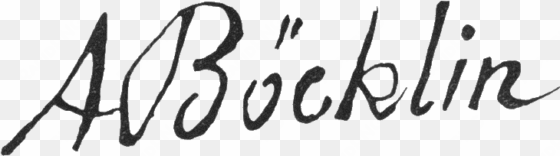 arnold böcklin signature - böcklin signatur