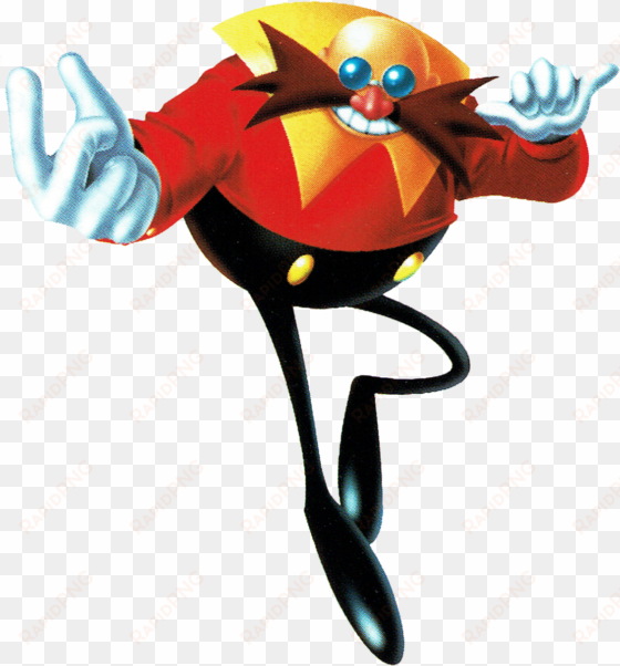 “artwork of eggman from the japanese manual for sonic - sonic blast eggman