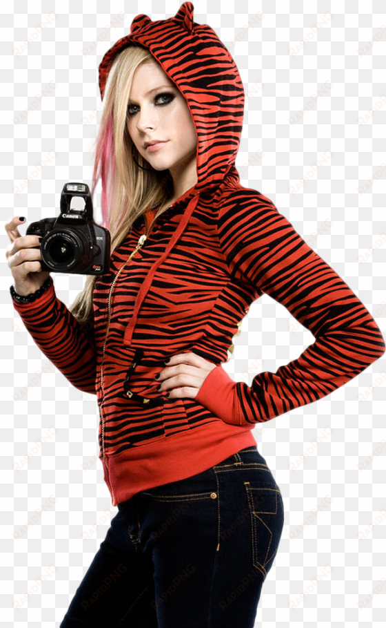 avril lavigne in red