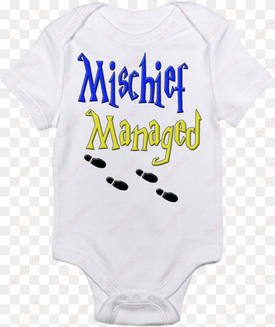 baby bodysuit - mischief managed - infant bodysuit