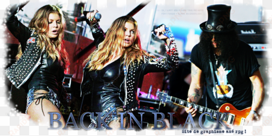 back in black - fergie y slash