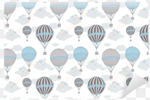background with hot air balloons wall mural • pixers® - hot air balloon