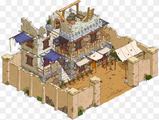 bandit fort menu - simpsons tapped out buildings levels