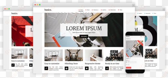 basics joomla template - template