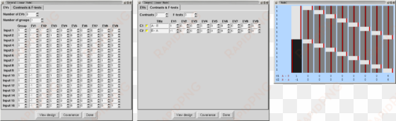 basis functions - design matrix repeated measures anova