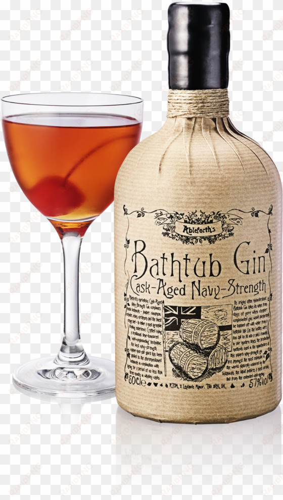 bathtub gin cask aged navy strength & ginger beer - sazerac
