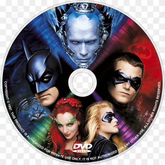 batman & robin dvd disc image - batman and robin movie