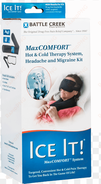 battle creek heat therapy thermophore headache & migraine - battle creek maxcomfort headache and migraine kit,
